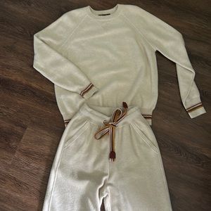 Loro Piano Cashmere Set (Pants and Sweater),Size EU 38